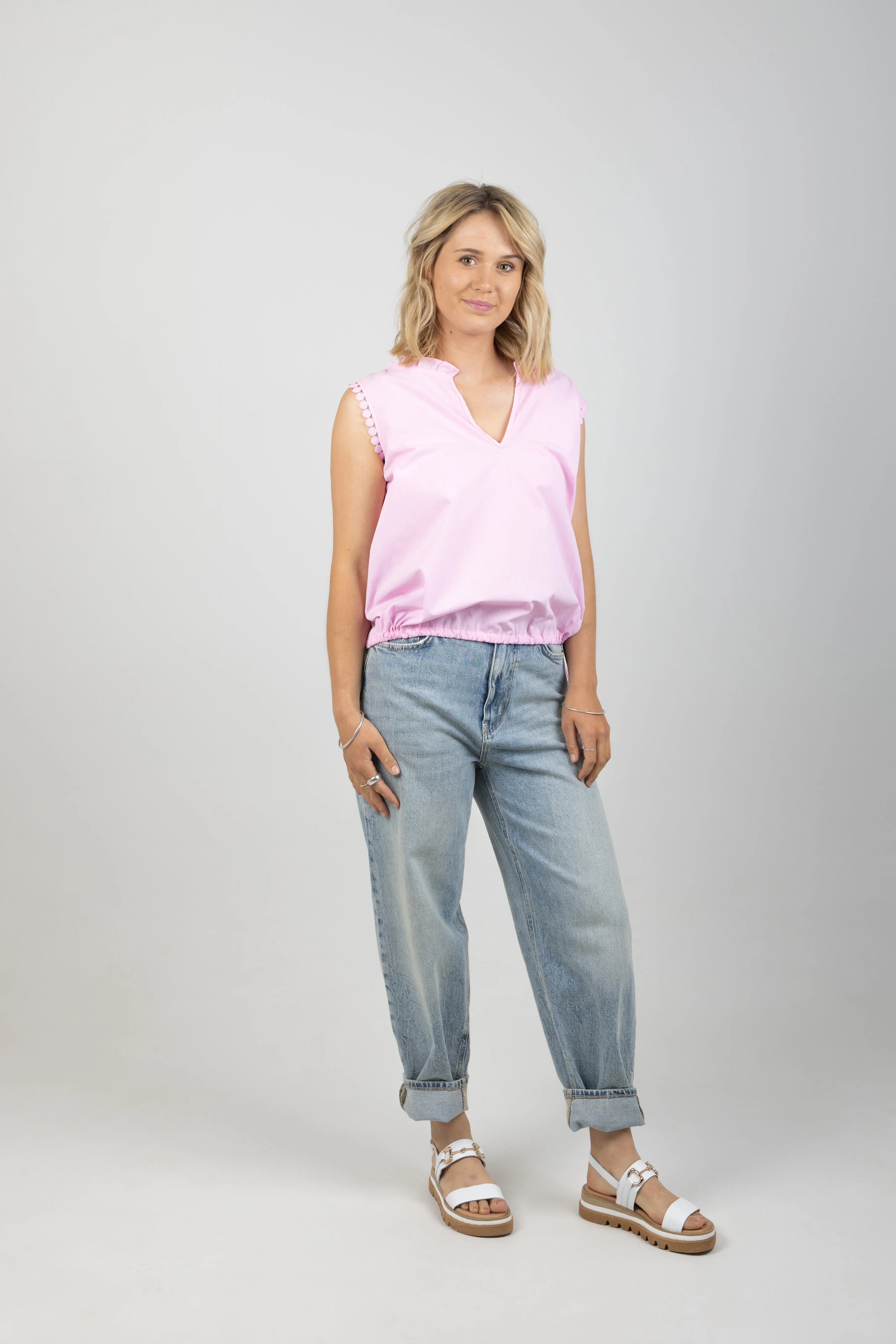ADELFIA TIE TOP CAMEO