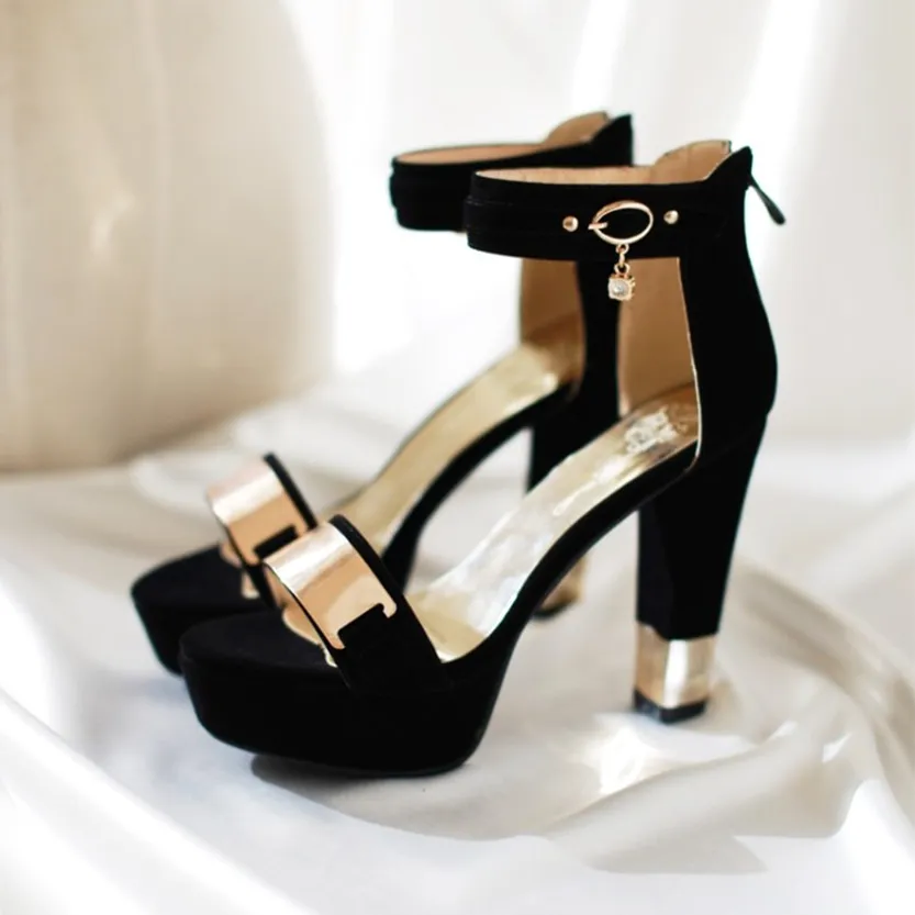 Funki Buys | Shoes | Women's High Block Heel Party Sandals